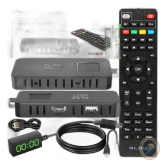 Mini tuner DVB-T2 HEVC Full HD z pilotem — zdjęcie 1