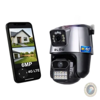 Kamera IP 6MP 4G LTE z PTZ i podwójnym obiektywem — zdjęcie 1