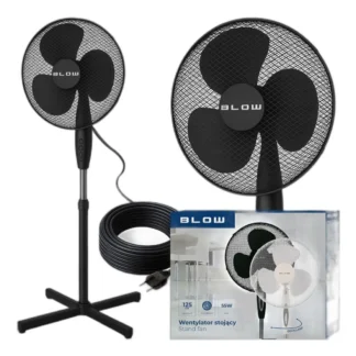 Wentylator stojący z oscylacją 40 cm 55 W — zdjęcie 1